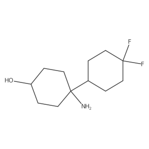 4-Amino-4-(4,4-difluorocyclohexyl)cyclohexan-1-ol Structure