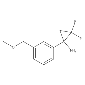 2,2-Difluoro-1-[3-(methoxymethyl)phenyl]cyclopropan-1-amine Structure