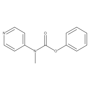 Pyridin-4-yl-methylcarbamic acid phenyl ester Structure