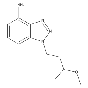 1-(3-methoxybutyl)-1H-1,2,3-benzotriazol-4-amine结构式