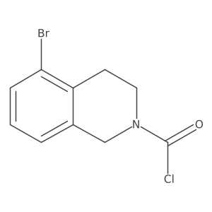 5-Bromo-1,2,3,4-tetrahydroisoquinoline-2-carbonylchloride结构式