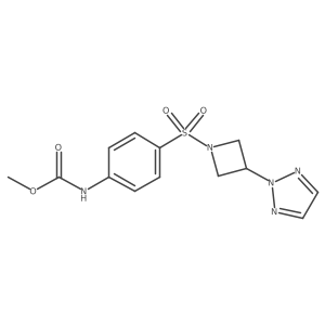 methyl (4-((3-(2H-1,2,3-triazol-2-yl)azetidin-1-yl)sulfonyl)phenyl)carbamate Structure