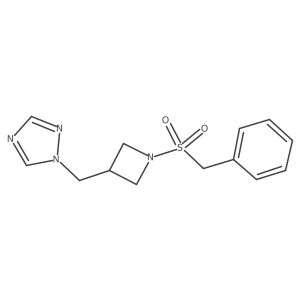 1-[(1-phenylmethanesulfonylazetidin-3-yl)methyl]-1H-1,2,4-triazole结构式
