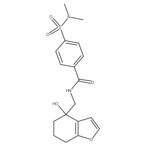 4-(N,N-dimethylsulfamoyl)-N-((4-hydroxy-4,5,6,7-tetrahydrobenzofuran-4-yl)methyl)benzamide结构式