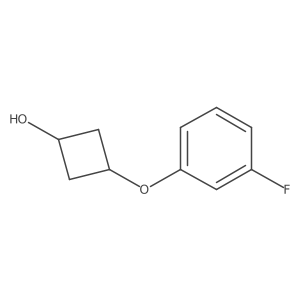 (1r,3r)-3-(3-Fluorophenoxy)cyclobutan-1-ol结构式