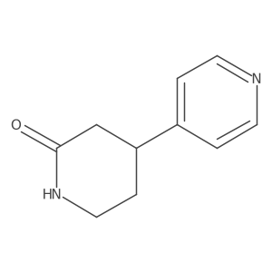 4-(Pyridin-4-yl)piperidin-2-one结构式
