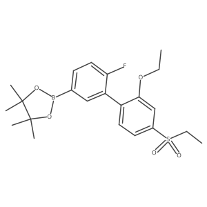 2-[2'-Ethoxy-4'-(ethylsulfonyl)-6-fluoro[1,1'-biphenyl]-3-yl]-4,4,5,5-tetramethyl-1,3,2-dioxaborolane Structure