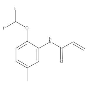 N-[2-(Difluoromethoxy)-5-methylphenyl]prop-2-enamide Structure