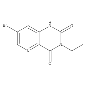 7-Bromo-3-ethylpyrido[3,2-d]pyrimidine-2,4(1H,3H)-dione结构式
