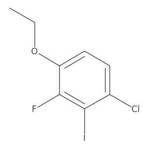 1-Chloro-4-ethoxy-3-fluoro-2-iodobenzene结构式