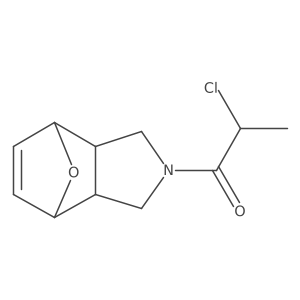 1-(1,3,3a,4,7,7a-Hexahydro-4,7-epoxyisoindol-2-yl)-2-chloropropan-1-one结构式