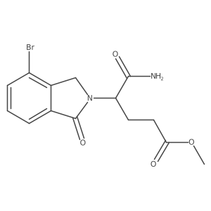 Methyl 5-amino-4-(4-bromo-1-oxoisoindolin-2-yl)-5-oxopentanoate Structure