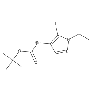 Tert-butyl N-(1-ethyl-5-iodopyrazol-4-yl)carbamate Structure