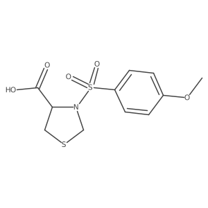 4-Thiazolidinecarboxylic acid, 3-[(4-methoxyphenyl)sulfonyl]- Structure