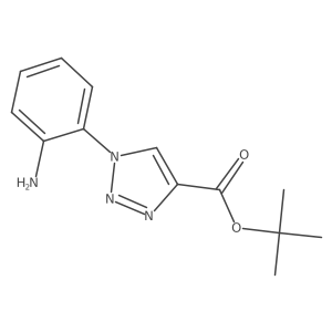 tert-butyl 1-(2-aminophenyl)-1H-1,2,3-triazole-4-carboxylate结构式