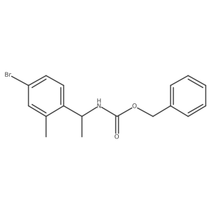 benzyl N-[(1S)-1-(4-bromo-2-methylphenyl)ethyl]carbamate Structure