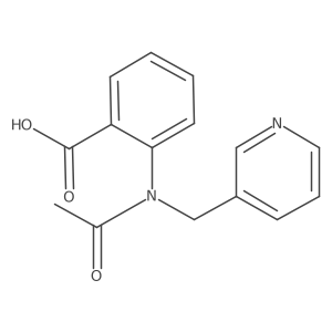 2-{N-[(pyridin-3-yl)methyl]acetamido}benzoic acid Structure
