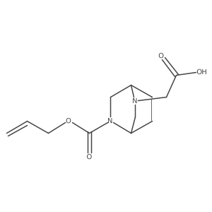 2-{5-[(Prop-2-en-1-yloxy)carbonyl]-2,5-diazabicyclo[2.2.2]octan-2-yl}acetic acid结构式