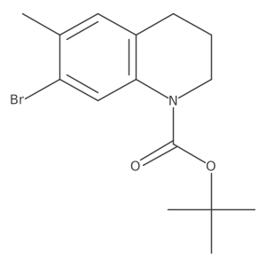 Tert-butyl 7-bromo-6-methyl-1,2,3,4-tetrahydroquinoline-1-carboxylate Structure