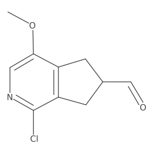 1-Chloro-4-methoxy-6,7-dihydro-5H-cyclopenta[c]pyridine-6-carbaldehyde Structure