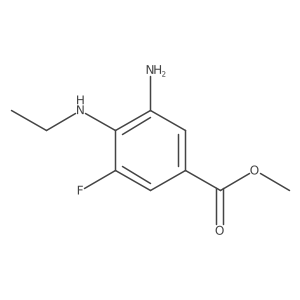 Methyl 3-amino-4-(ethylamino)-5-fluorobenzoate结构式