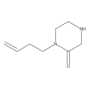 1-(But-3-en-1-yl)piperazin-2-one结构式