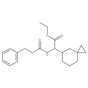 ethyl (2S)-2-(benzyloxycarbonylamino)-2-[(7S)-spiro[2.5]octan-7-yl]acetate Structure