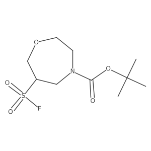 Tert-butyl 6-(fluorosulfonyl)-1,4-oxazepane-4-carboxylate Structure