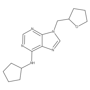 N-cyclopentyl-9-[(oxolan-2-yl)methyl]-9H-purin-6-amine结构式