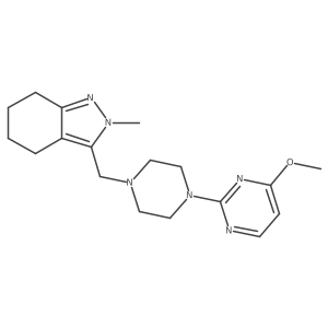 3-{[4-(4-methoxypyrimidin-2-yl)piperazin-1-yl]methyl}-2-methyl-4,5,6,7-tetrahydro-2H-indazole Structure