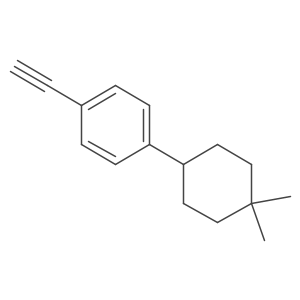 1-(4,4-Dimethylcyclohexyl)-4-ethynylbenzene结构式