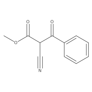 Methyl 2-cyano-3-oxo-3-phenylpropanoate Structure