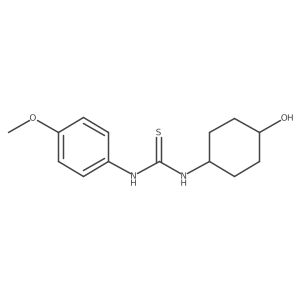 1-((1r,4r)-4-Hydroxycyclohexyl)-3-(4-methoxyphenyl)thiourea结构式