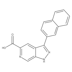 3-(2-Naphthalenyl)-1H-pyrazolo[3,4-c]pyridine-5-carboxylic acid Structure