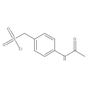 (4-Acetamidophenyl)methanesulfonyl chloride Structure