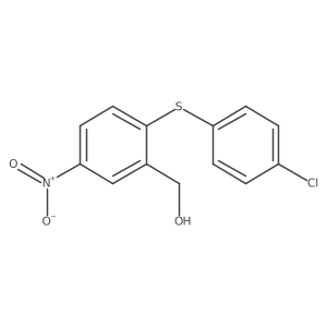 {2-[(4-Chlorophenyl)sulfanyl]-5-nitrophenyl}methanol结构式
