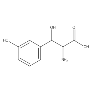 2-Amino-3-hydroxy-3-(3-hydroxyphenyl)propanoic acid结构式