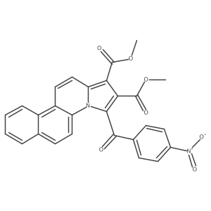 Dimethyl 3-(4-nitrobenzoyl)benzo[f]pyrrolo[1,2-a]quinoline-1,2-dicarboxylate Structure