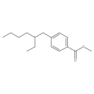 Methyl 4-((butyl(ethyl)amino)methyl)benzoate结构式