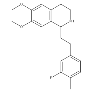 (S)-1-[2-(3-fluoro-4-methyl-phenyl)-ethyl]-6,7-dimethoxy-1,2,3,4-tetrahydro-isoquinoline Structure