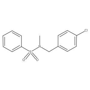 N-[(4-chlorophenyl)methyl]-N-methylbenzenesulfonamide Structure
