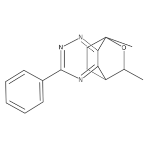 3-phenyl-5,8-dihydro-6,8-dimethyl-5,8-ethano-6H-pyrano[4,3-e]-as-triazine Structure