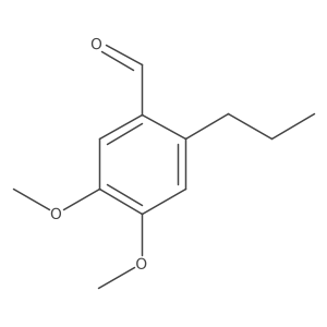 4,5-Dimethoxy-2-propylbenzaldehyde结构式