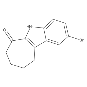 2-Bromo-7,8,9,10-tetrahydrocyclohepta[b]indol-6(5h)-one结构式