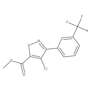 Methyl 4-chloro-3-[3-(trifluoromethyl)phenyl]-5-isothiazolecarboxylate Structure