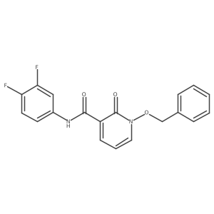 1-(benzyloxy)-N-(3,4-difluorophenyl)-2-oxo-1,2-dihydropyridine-3-carboxamide结构式