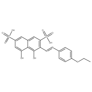 3-((4-Ethoxyphenyl)diazenyl)-4,5-dihydroxy-2,7-naphthalenedisulfonic acid结构式