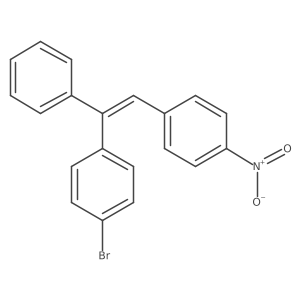 1-Bromo-4-(2-(4-nitrophenyl)-1-phenylvinyl)benzene结构式