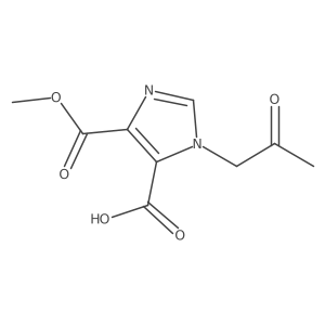 4-(Methoxycarbonyl)-1-(2-oxopropyl)-1H-imidazole-5-carboxylic acid Structure