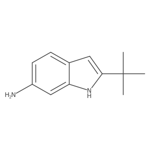 2-tert-butyl-1H-indol-6-ylamine结构式